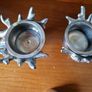 2 Stag design tealight holders and 1 candle snuffer by Kenneth Turner, London. Image 8