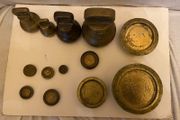 old weights Antique Brass Bell Weights