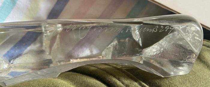 Glass Ornament Of Ducks By Goran Warff From The 70s Signed