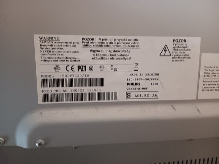 50" Phillips Plasma TV