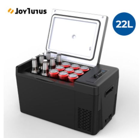 Car Mini Fridge 12V Portable Compressor Refrigerator 22L/28L Cooler For Caravan Camping Travel or Cosmetic Freezer