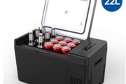 Car Mini Fridge 12V Portable Compressor Refrigerator 22L/28L Cooler For Caravan Camping Travel or Cosmetic Freezer