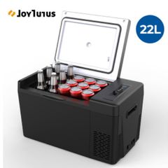 Car Mini Fridge 12V Portable Compressor Refrigerator 22L/28L Cooler For Caravan Camping Travel or Cosmetic Freezer