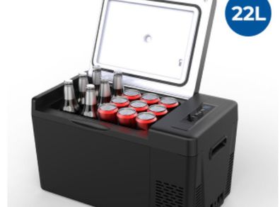 Car Mini Fridge 12V Portable Compressor Refrigerator 22L/28L Cooler For Caravan Camping Travel or Cosmetic Freezer