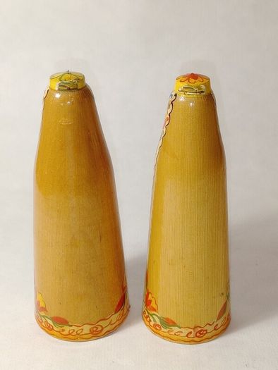 Hand Painted Wooden Folk Art Wedding Dolls