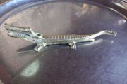 Vintage brass alligator nut cracker, D18 post 4e