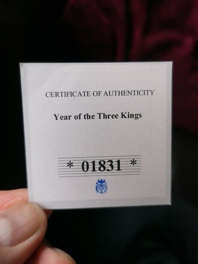 Year Of The Three Kings Medal