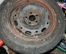 14" Tyres with Rims ( 3 x Mixed size Tyres)