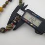 Antique Venetian Style Stripe & Aventurine Glass Beads Necklace Image 3
