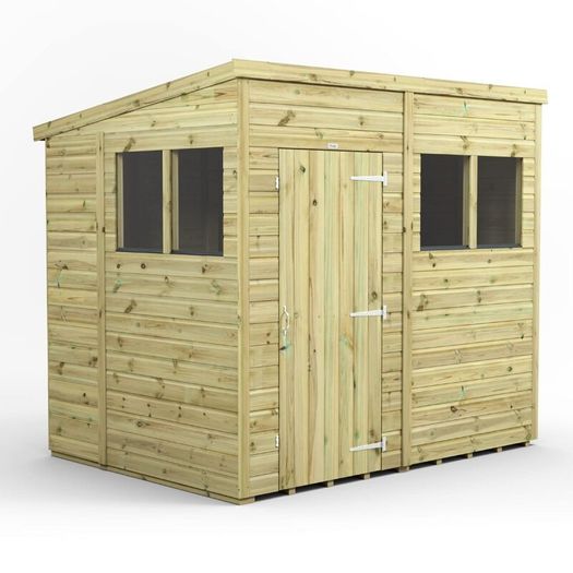 8x6 Premium Pressure Treated Timber Pent Garden