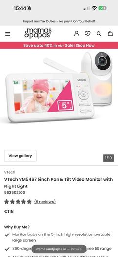 VTech Baby Monitor + Tommee Tippee Groegg