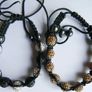 White and Black or Brown Crystal Pave Disco Ball Dia-Cut Adjustable Bracelets (15 each) Image 2
