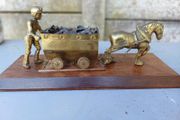 Vintage Horse Drawn Coal Miners Cart