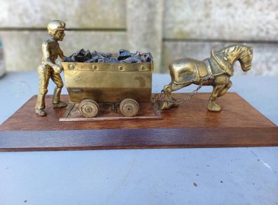Vintage Horse Drawn Coal Miners Cart