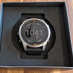 Garmin Fenix 7s 42mm Silver with Graphite Band