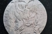 1964 Washington Silver Quarter Dollar as Native American jewellery