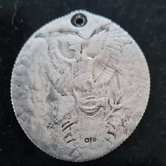 1964 Washington Silver Quarter Dollar as Native American jewellery