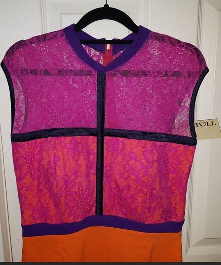 Tempest Color Block Dress Size 14 (nwt)