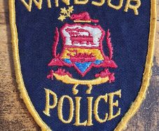 Vintage Windsor Police, Ontario Canada, Shoulder Badge, obsolete - free standard postage