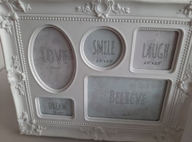 New white multi frame photos holds 4 photos