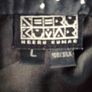 Neeru Kumar 100% Silk Coat Black With White Polkadots Size L Image 2