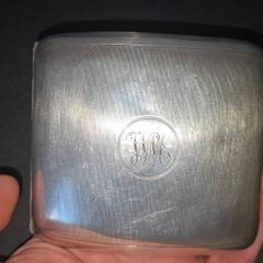 Silver cigarette case portcigar