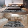 Rugs Living Room  160x230cm Dark Grey Large Rug for Living Room - Ultra Soft Fluffy Shaggy Rugs for Bedroom, Indoor Nursery Carpets for Kids Room Home Decor, Non Shedding, Anti-Slip Backing Image 4