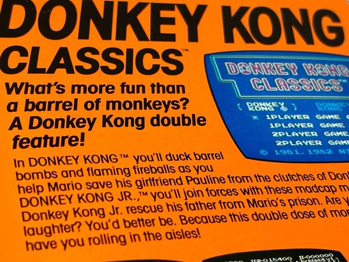 Donkey Kong Classics for Nintendo NES - Boxed