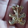 Cute bear brooch with rhinestones. Image 3