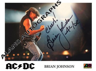 AC/DC - Brian Johnson Autograph.