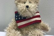 Vintage Boyds Bears Tyler Glorybear American Flag  Jointed Bear