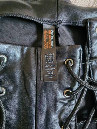 Ann Summers Black Leather leggings