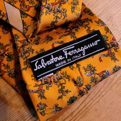 Vintage Salvador Ferragamo silk tie