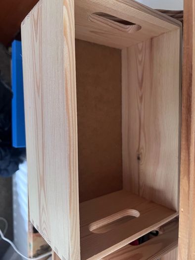 Wooden Storage Boxes x 5