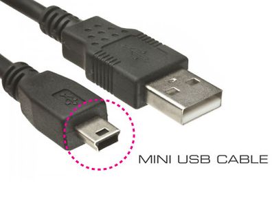 USB 2.0 Male to Mini USB 5 Pin