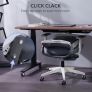 Brand New Office/Gaming Chair, Foldable Backrest for Small Spaces, Flip-up Armrests, Footrest(!) - Grey Image 4