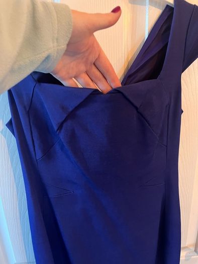 Cadbury Purple Coast Dress with full length gold zip - Size 10