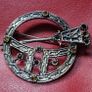 Vintage Cara-Irish Large Celtic Rhinestone Brooch Image 4