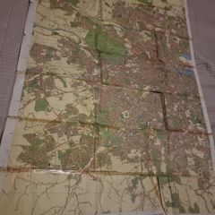 Vintage Ordinance Survey map of Dublin city(1984)