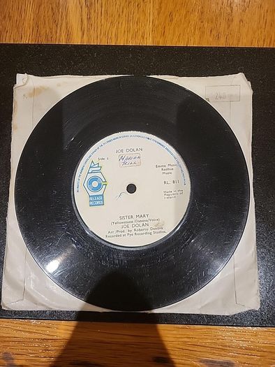 Joe Dolan Sister Mary Irish 7 Inch Vinyl Release Records RL 811