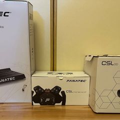Fanatec Csl DD 8nm Universal Hub V2 Gaming Setup with Extra rally wheel, Handbrake & Stand
