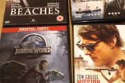 Beaches, Unbroken,Jurassic World, Mission Impossible
