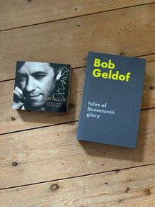 Bob Geldof (Signed) Great Songs Of Indifference (The Anthology 1986-2001) & Tales of Boomtown (Hardback book, signed)