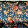 Liberty London Vintage Velvet Fabric Lady Kristina Rose - Lapis Floral Image 2