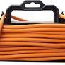 CT1513P PS Weatherproof Outdoor Single Inline Socket Extension Lead with Frame Cable Tidy, 15 Metres, Orange Image 2