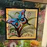 Tiffany Style Stained Glass Butterfly Panel - Window Hanging / Suncatcher  , window decoration Image 3