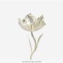 Silver Flower Candlestick Image 4