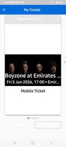 Concert tickets