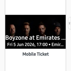 Concert tickets
