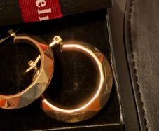 Gold earrings